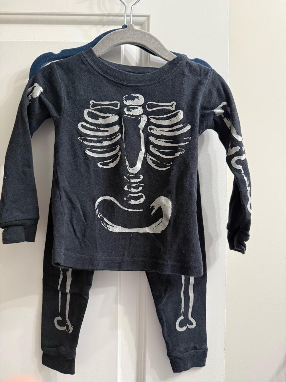 Carter's Black Kids Skeleton Pajama Set